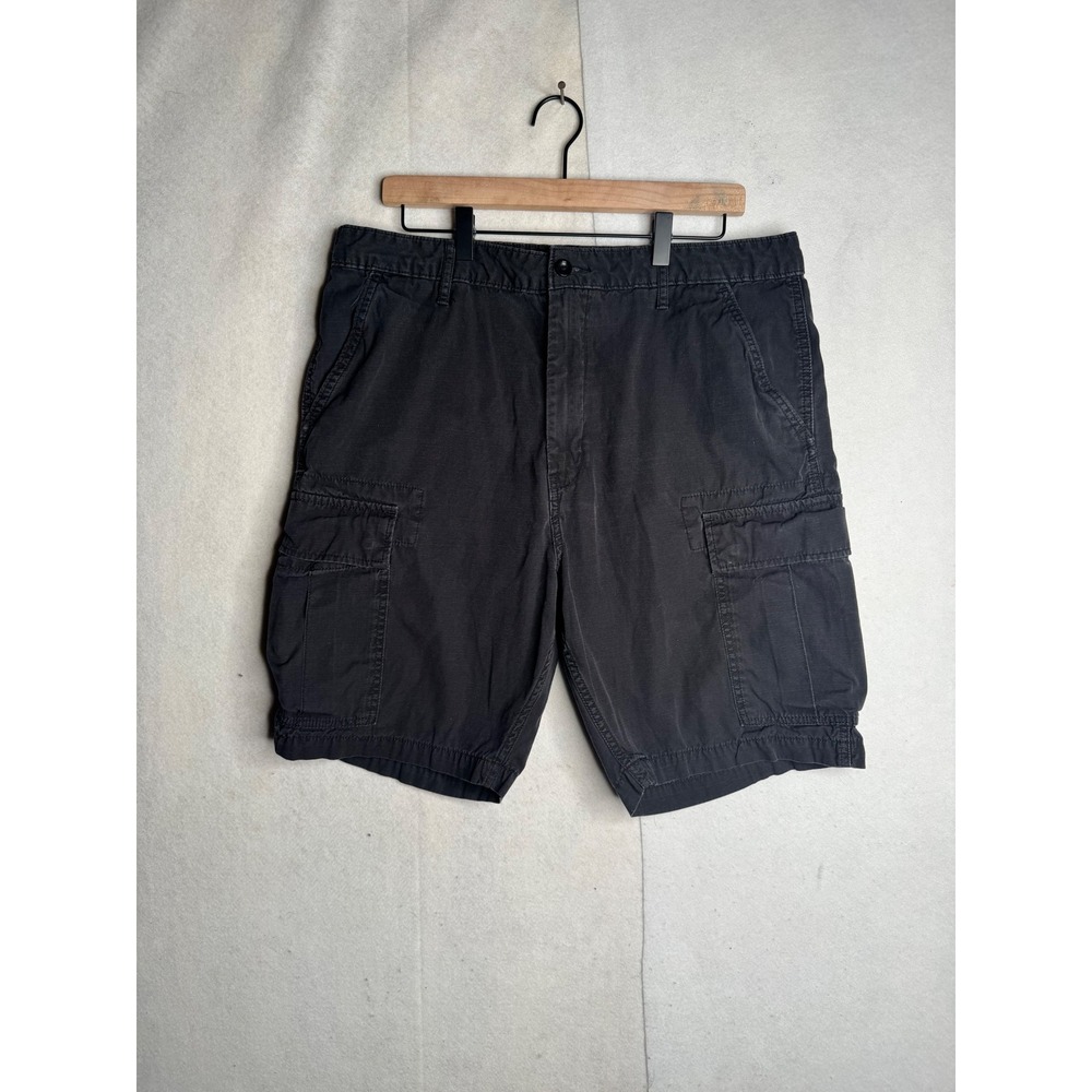 Levis Mens‎ Cargo Shorts Black Ripstop WaterLess Cotton Utility Shorts 35W